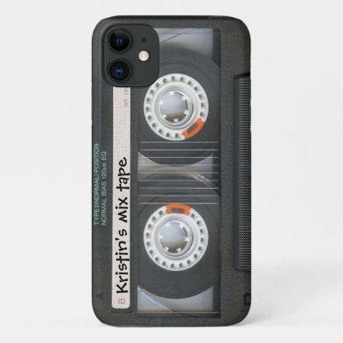 Customizable Cassette Mix Tape iPhone 11 Case