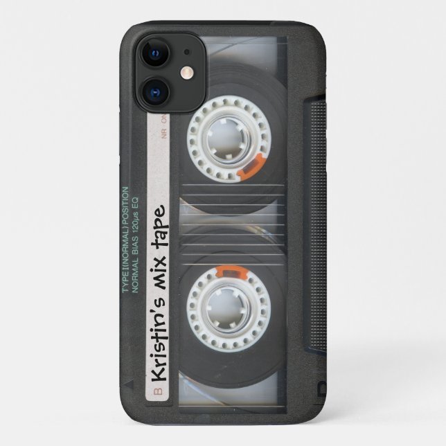 Customizable Cassette Mix Tape Case-Mate iPhone Case (Back)