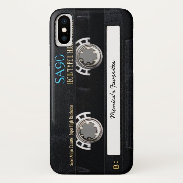 Customizable Cassette Tape Case-Mate iPhone Case (Back)