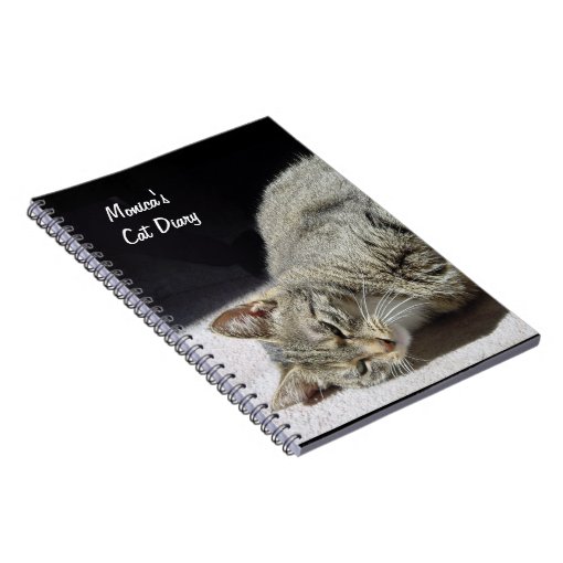 Customizable Cat Diary Notebook | Zazzle