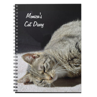Customizable Cat Diary Notebook