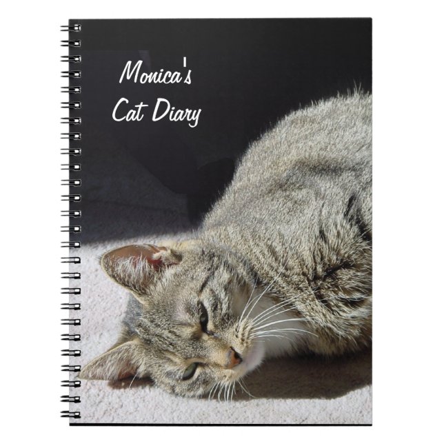 Customizable Cat Diary Notebook (Front)