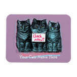 Customizable Cat Meme Magnet &#39;check Meowt&#39; at Zazzle
