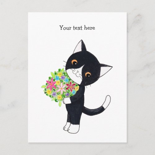 Customizable Cat postcard Personalized Post Card