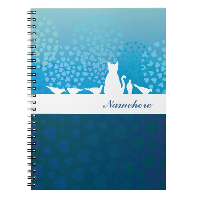 Customizable: Cat & the gang Notebook (Front)
