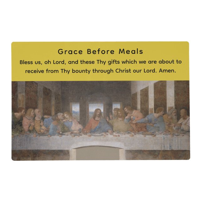 Customizable Catholic Prayer Laminated Placemat (Creator Uploaded)