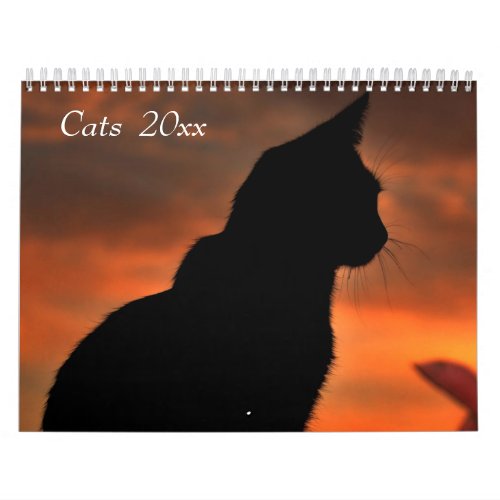 Customizable  Cats Calendar