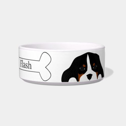 Customizable Cavalier King Charles Spaniel Dog Bowl