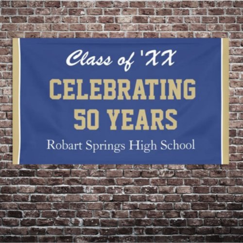 Customizable Celebrate any year reunion banner