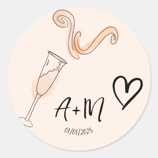 Customizable Celebration Sticker (Front)