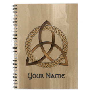 Customizable Celtic Trinity Knot Notebook