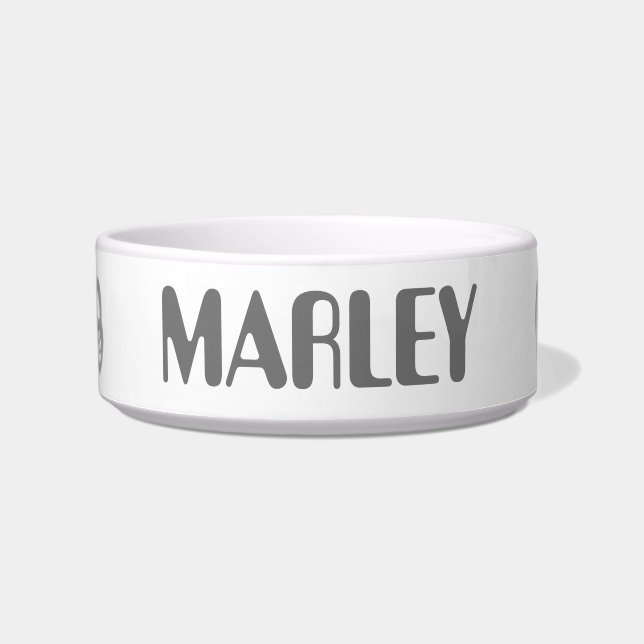 Customizable Ceramic Pet Bowl (Front)