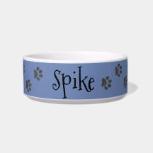 Customizable Ceramic Pet Bowl W/Name