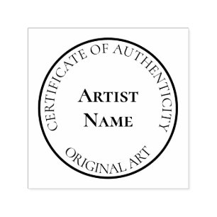Customizable Certificate of Authenticity Stamp