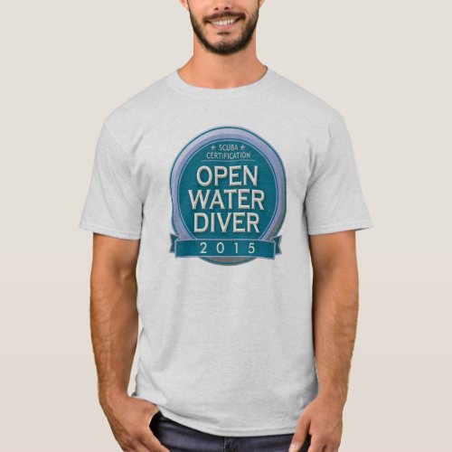 Customizable Certified Open Water Diver T_Shirt