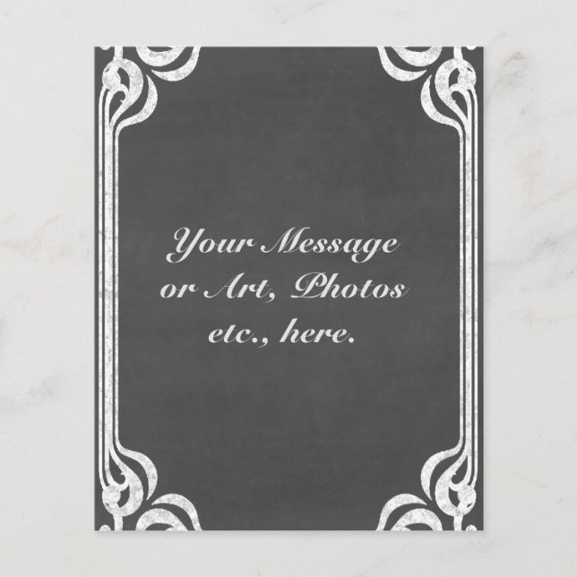 Customizable Chalkboard Background Flyer (Front)