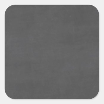 Customizable Chalkboard Background Square Sticker by bestcustomizables at Zazzle