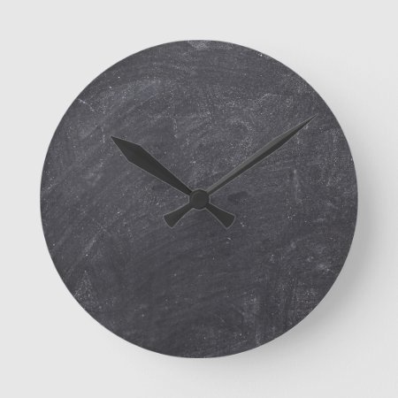 Customizable Chalkboard Base Round Clock