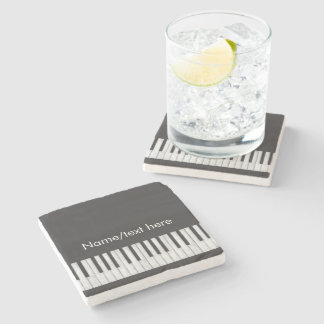 Customizable Chalkboard Keyboard Stone Coaster