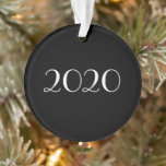 customizable chalkboard style Christmas ornament<br><div class="desc">2020 customizable chalkboard style Christmas ornament</div>