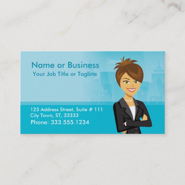 Customizable Character Business Card (Front)