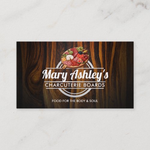 Customizable Charcuterie business cards