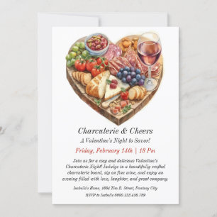 Customizable Charcuterie & Wine Night Invitation