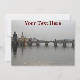 Customizable Charles Bridge, Prague card