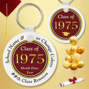 Customizable Cheap, Class of 1975 Reunion, Gifts Keychain