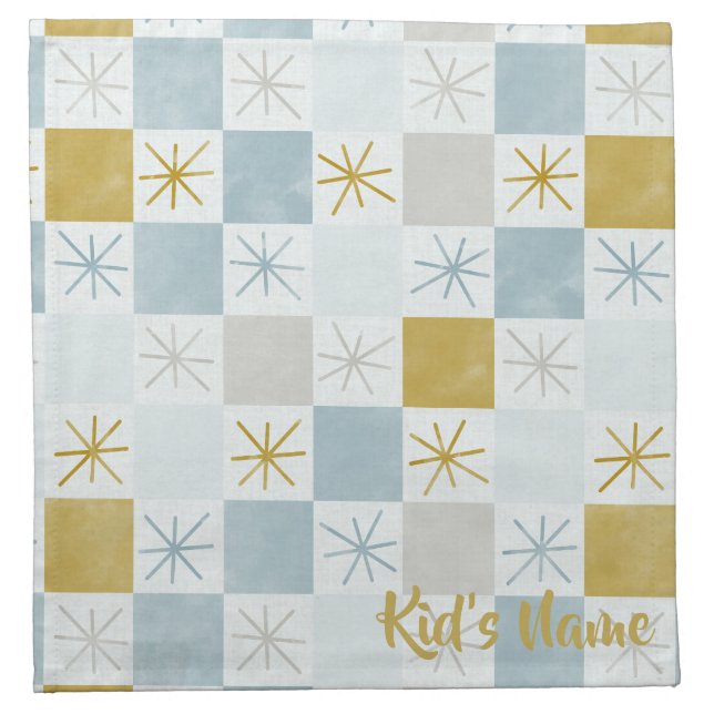 Customizable Checkered Cloth Napkin (Front)