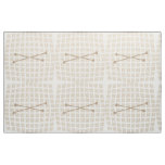 Customizable Checkered Linen Pattern  Fabric