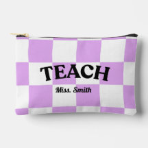 Customizable Checkered Teach Pouch