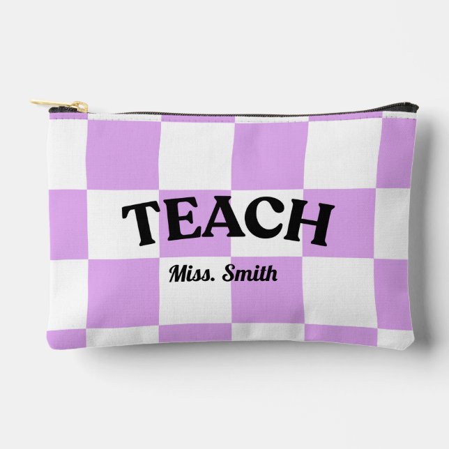 Customizable Checkered Teach Pouch (Front)