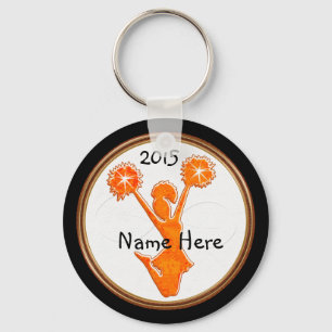 Customizable Cheer Party Favors Your Colors, Text Keychain