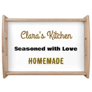 Customizable Chef's Serving Tray – Made with Love