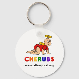 Customizable CHERUBS Logo Keychain