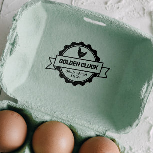 Customizable Chicken Farm Fresh Eggs Self-inking Stamp