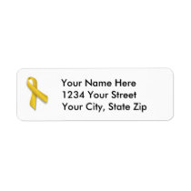 Customizable Childhood Cancer Address Label