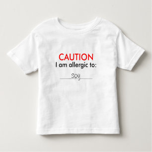 Customizable Childs Allergy Shirt