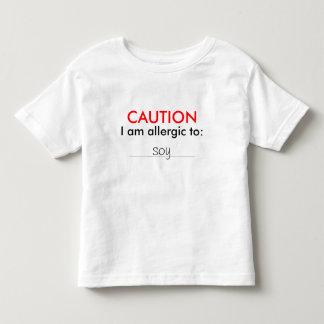 Customizable Childs Allergy Shirt