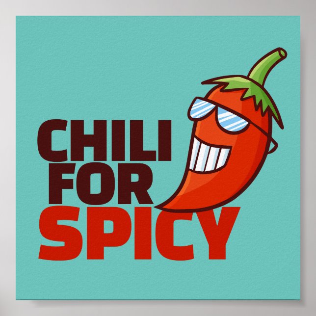 Customizable Chili for Spicy Poster (Front)