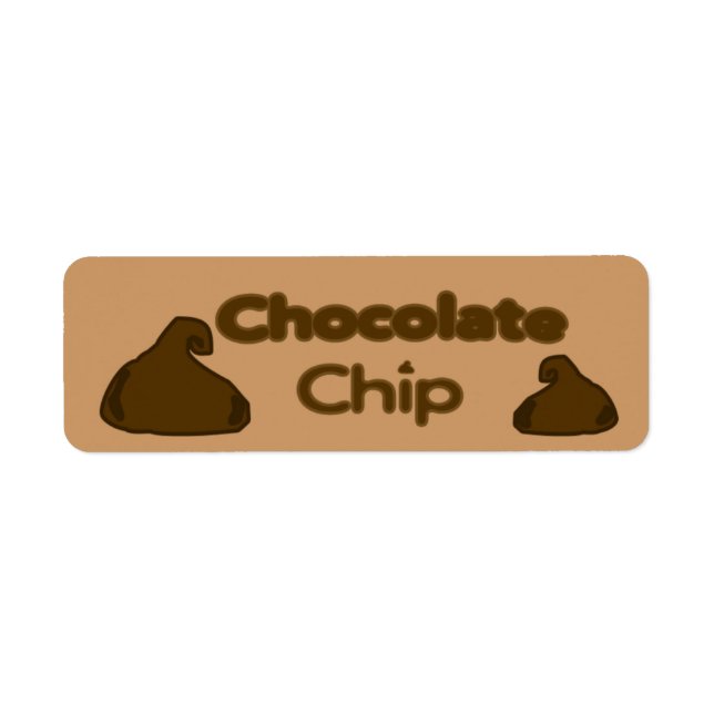 Customizable Chocolate Chip Bakery Labels (Front)