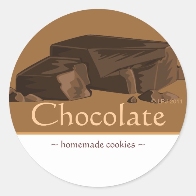 Customizable Chocolate Stickers (Front)