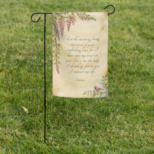 Customizable Christian Bible Verse Art Garden Flag