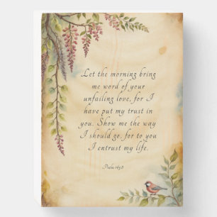 Customizable Christian Bible Verse Art Wooden Box Sign