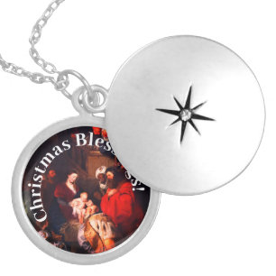 Customizable Christmas Blessings  Locket Necklace