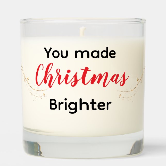 Customizable Christmas Candle Thank You Gift (Front)