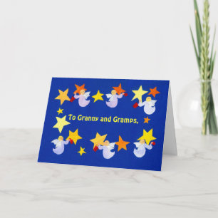 Customizable Christmas Card - Angels