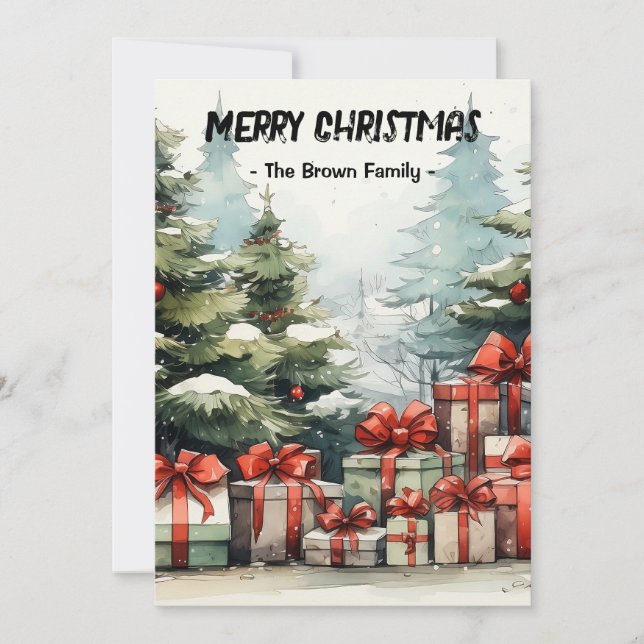 Customizable Christmas Cards (Front)