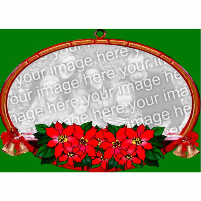 Customizable Christmas Frame Ornament (Front)